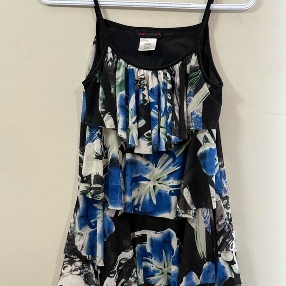 Candy Couture Floral Top with Blue and Black - Picture 3 of 5